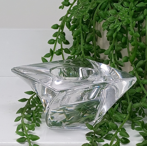 Orrefors Kostaboda Clear Crystal Votive Candle Holder - Picture 5 of 6